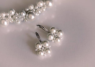 Náušnice - Svadobné perlové náušnice - svadba 2021 (náušnice) - 15884147_