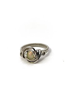 Prstene - Opálový prsten - 15884707_