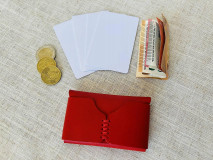 Peňaženky - kožené púzdro na vizitky / mini peňaženka - 15885503_