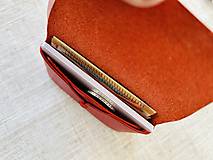 Peňaženky - kožené púzdro na vizitky / mini peňaženka - 15885504_