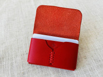 Peňaženky - kožené púzdro na vizitky / mini peňaženka - 15885505_
