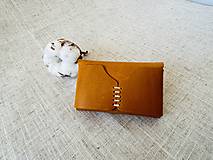 Peňaženky - kožené púzdro na vizitky / mini peňaženka - 15885510_