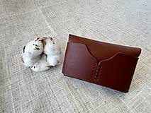 Peňaženky - kožené púzdro na vizitky / mini peňaženka - 15885519_