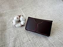 Peňaženky - kožené púzdro na vizitky / mini peňaženka - 15885521_