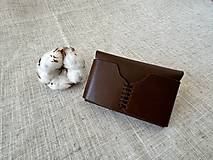 Peňaženky - kožené púzdro na vizitky / mini peňaženka - 15885548_