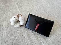 Peňaženky - kožené púzdro na vizitky / mini peňaženka - 15885565_