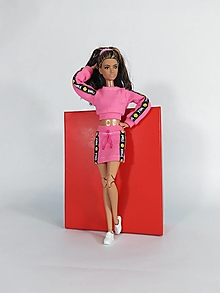 Hračky - Barbie mikina krátka č-10 - 15885690_