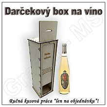 Dekorácie - Darčekový box na fľašu - vzor L - 15885099_