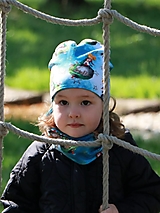 Detské čiapky - „ Malý princ “ úpletová čiapka, nákrčník albo set - 15886232_