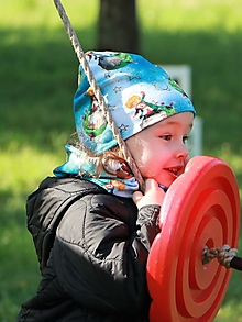 Detské čiapky - „ Malý princ “ úpletová čiapka, nákrčník albo set (Čiapka) - 15886231_