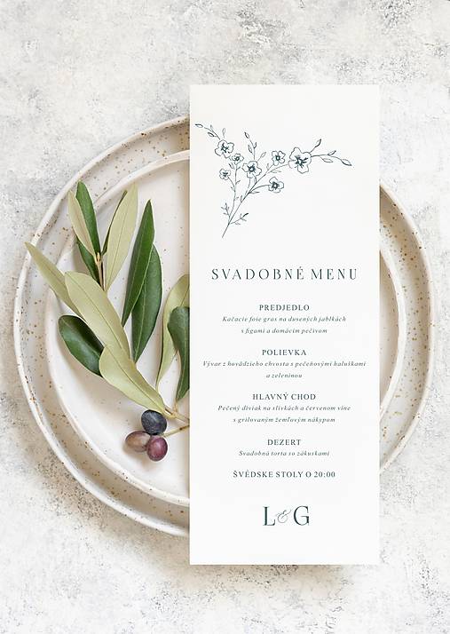 Papiernictvo - Svadobné menu DL - 15887372_
