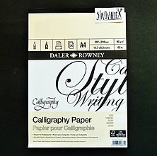 Papier - Skicár na kaligrafiu, D&R, 90g/m2, A4, 30 listov - 15886219_