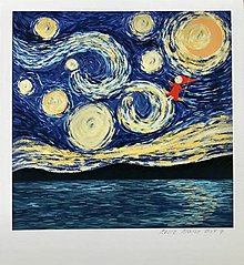 Grafika - Malé hotofky, Giclée Art Print, 18x20cm (Van Gogh) - 15886255_