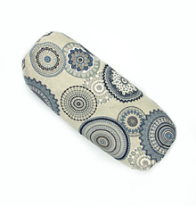 Úžitkový textil - Vankúš - šulec s pohánkovými šupkami Modrá mandala - 15887747_