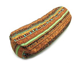 Úžitkový textil - Vankúš - šulec s pohánkovými šupkami Hrdzavá India - 15887808_