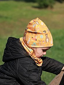 Detské čiapky - Zvieratká čiapka, nákrčník alebo set (Nákrčník) - 15889930_