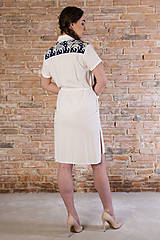 Šaty - Biele košeľové Mini šaty - 15888728_