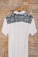 Šaty - Biele košeľové Mini šaty - 15888733_