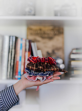  - Scrunchie Káro (Hnedá) - 15889616_