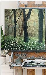 Obrazy - Kvietky v lese - 15891617_