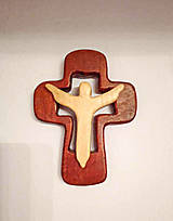 Dekorácie - Drevený krížik na zákazku bukový - 15891690_