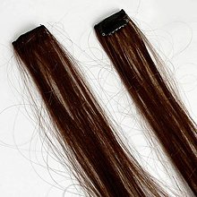Komponenty - Prameň umelých vlasov-čokoládová hnedá - materiál - 15893234_