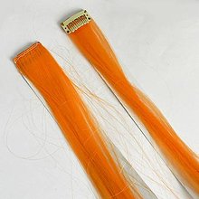 Komponenty - Prameň umelých vlasov-svetlo pomarančový - materiál - 15893250_