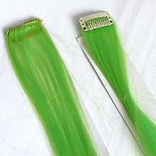Komponenty - Prameň umelých vlasov-svetlá zelená - materiál - 15893256_