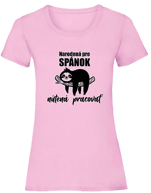 Topy, tričká, tielka - Narodená pre spánok dámske (XS - Ružová) - 15894203_