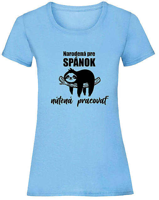 Topy, tričká, tielka - Narodená pre spánok dámske (L - Modrá) - 15894223_