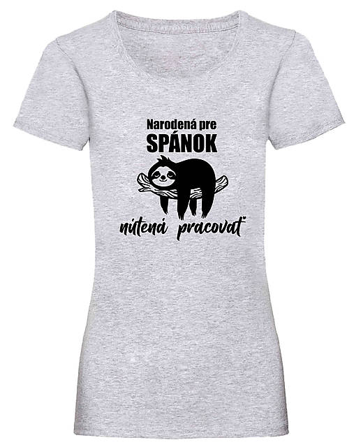 Topy, tričká, tielka - Narodená pre spánok dámske (S - Šedá) - 15894238_