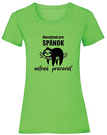 Topy, tričká, tielka - Narodená pre spánok dámske (XL - Zelená) - 15894235_