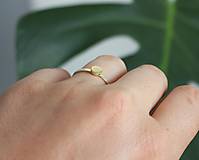 Prstene - Zlatý prsteň kruh - 15893503_