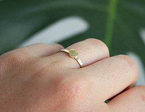 Prstene - Zlatý prsteň kruh - 15893501_