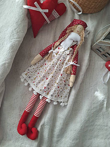 Dekorácie - Vianočná postavička dievčatko - 15895484_