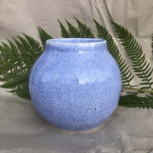 Vázy na suché kvety / Dekoráciu (Váza - bledo modrá)
