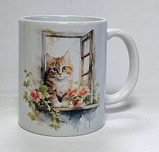 Nádoby - Hrnček Mačka  (mačka 3) - 15897100_