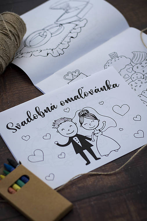 Papiernictvo - Svadobná omaľovánka - šírka ❤ SKLADOM ihneď k odberu k odberu - 15896771_