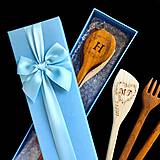 Príbory, varešky, pomôcky - Drevené varešky - persolizovaný svadobný dar - 15897504_