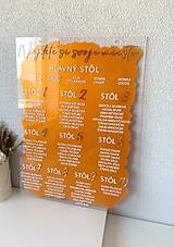 Tabuľky - Zasadací poriadok - Orange - 15898143_