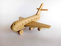 Hračky - Drevené lietadlo z bukového dreva - 15896695_