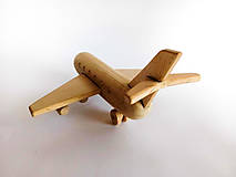 Hračky - Drevené lietadlo z bukového dreva - 15896696_
