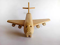 Hračky - Drevené lietadlo z bukového dreva - 15896697_