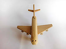 Hračky - Drevené lietadlo z bukového dreva - 15896698_