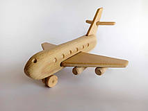 Hračky - Drevené lietadlo z bukového dreva - 15896700_