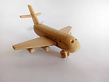 Hračky - Drevené lietadlo z bukového dreva - 15896701_