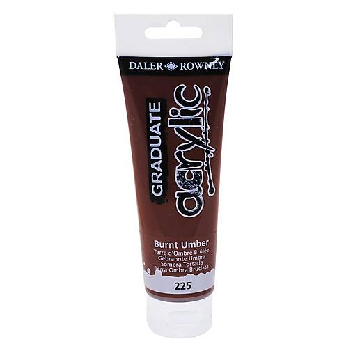 Daler Rowney - Graduate - akrylová farba 120 ml (225 burnt umber)