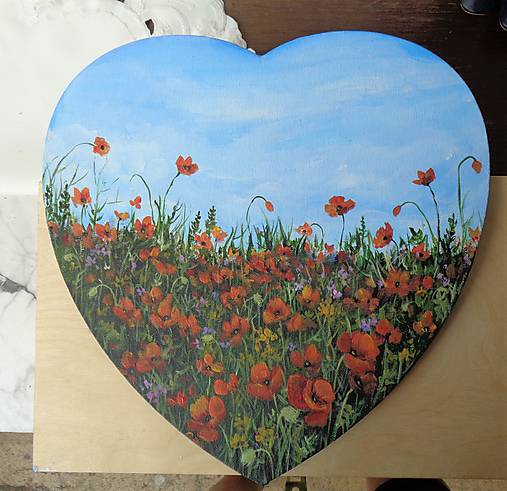 Obrazy - Lúka v srdci č.2 - 15900334_