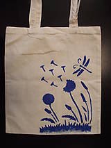 Nákupné tašky - ľanová taška - maľovaná - 15898952_
