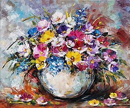 Obrazy - Luxusná fialová kytica - 15899067_
